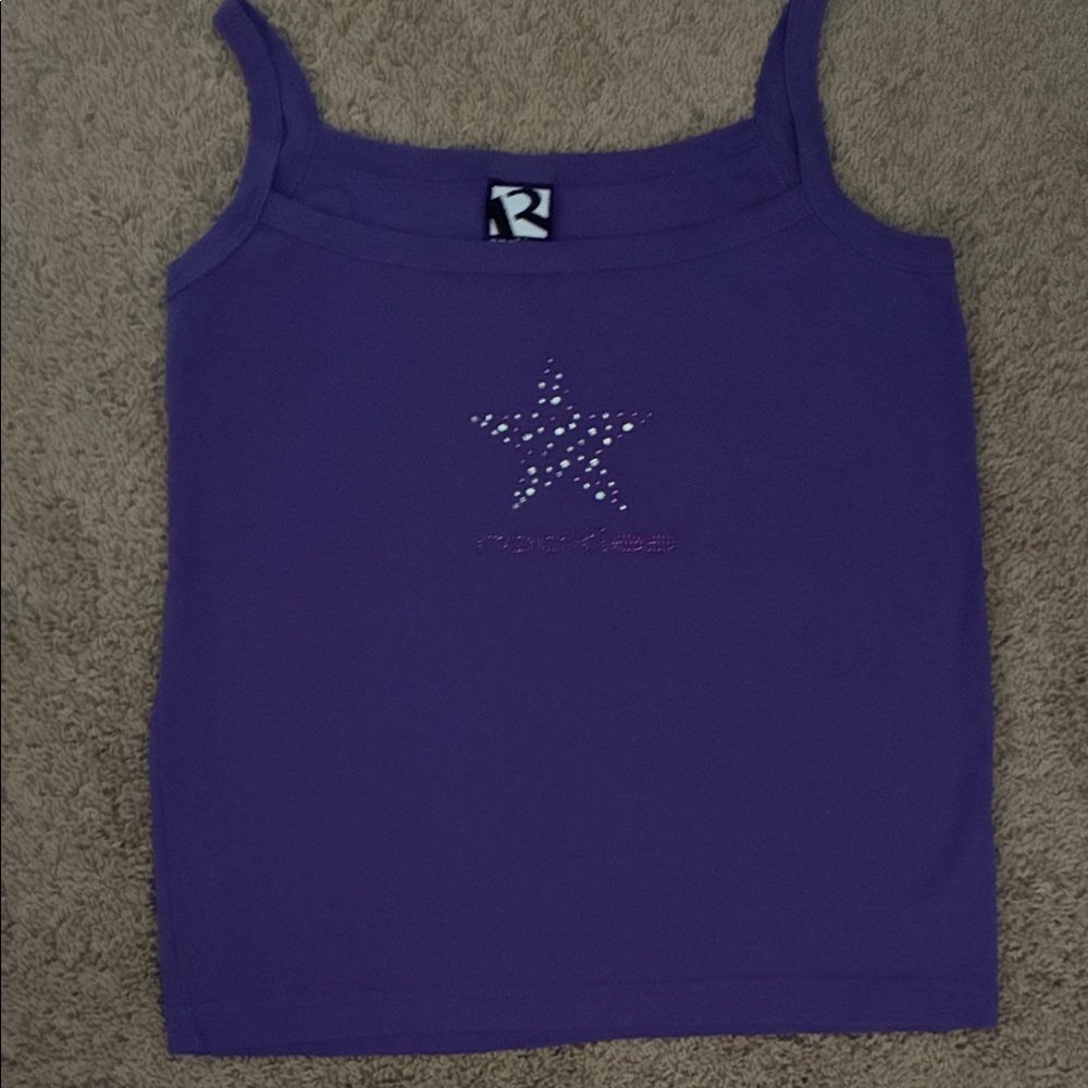 NWOT Rockies Purple Tank Top with Star Design